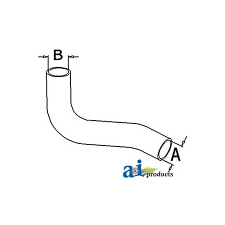 A & I Products Radiator Hose, Upper 16" x3" x3" A-70267816